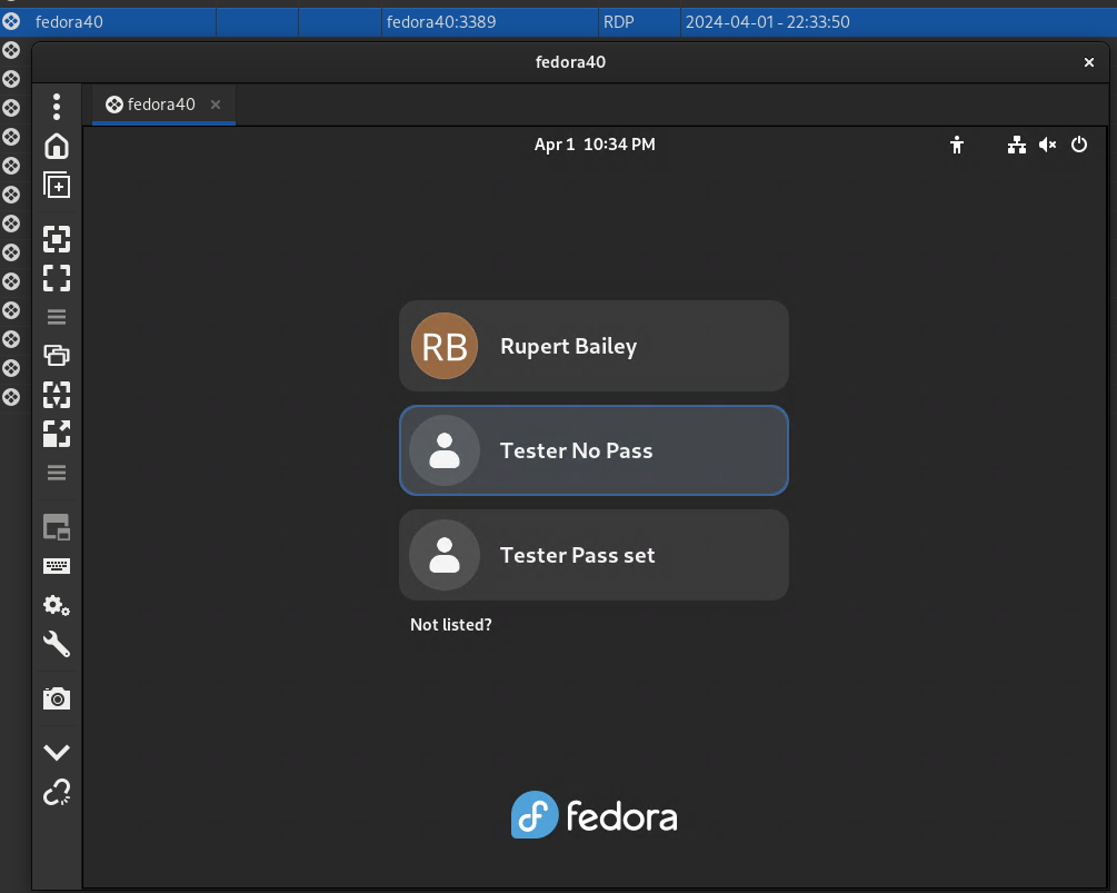 &ldquo;User screen to select user&rdquo;