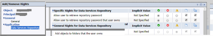 Add Password Rights